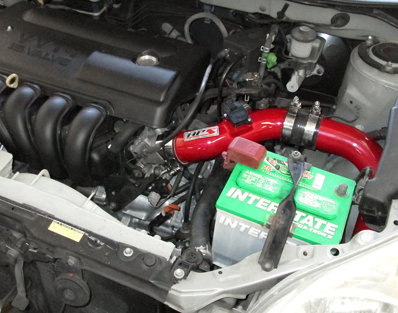 HPS Cold Air Intake Kit, Red, 2003-2004 Toyota Matrix XR 1.8L, Converts to Shortram, 837-513R