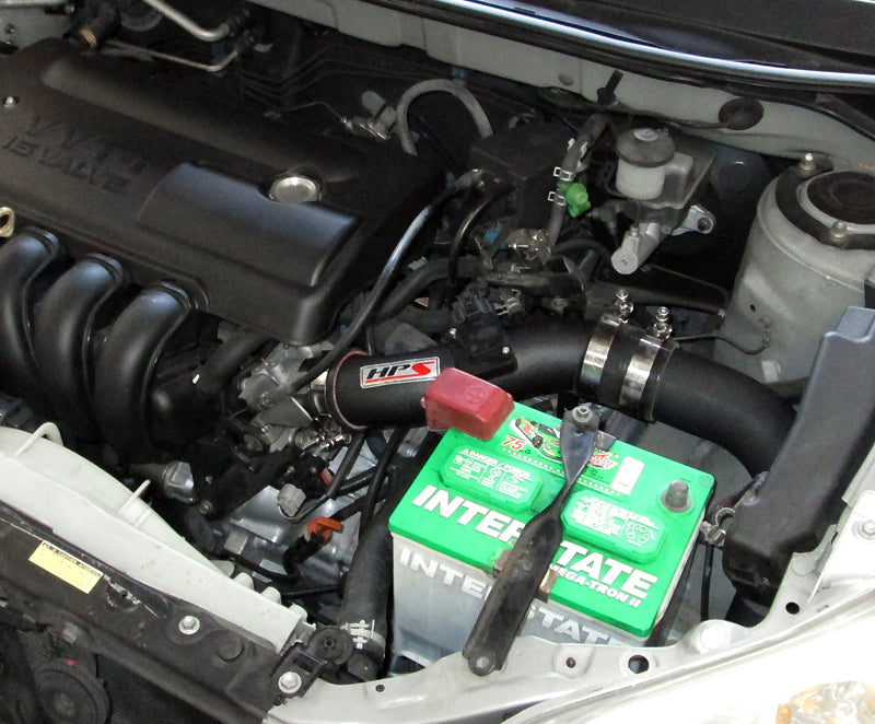 HPS Cold Air Intake Kit, Black, 2003-2004 Toyota Corolla 1.8L, Converts to Shortram, 837-513WB