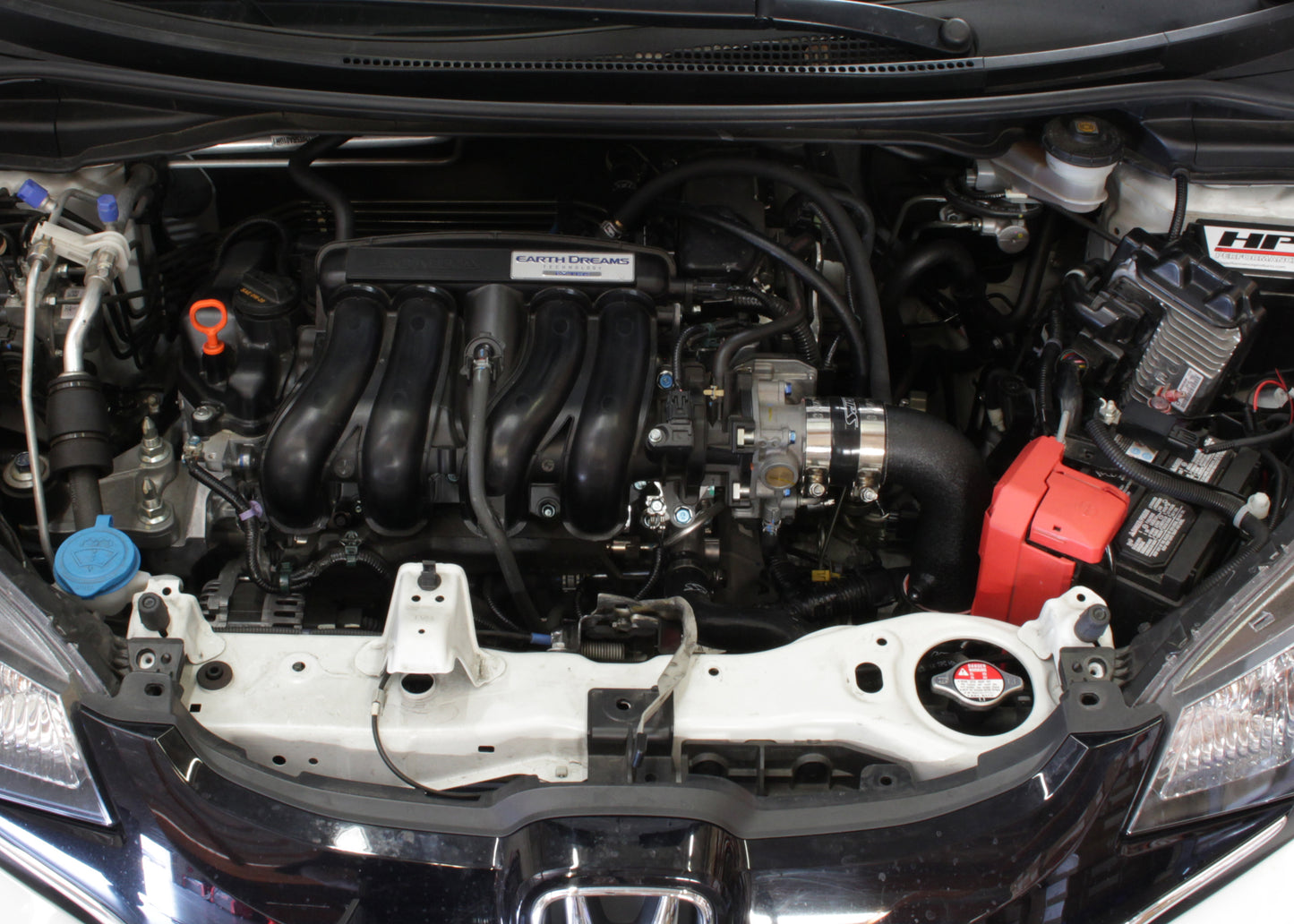 HPS Cold Air Intake Kit, Black, 2015-2018 Honda Fit 1.5L Manual Trans., Converts to Shortram, 837-568WB