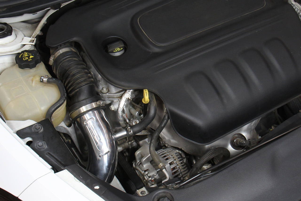 HPS Cold Air Intake Kit, Polished, 2013-2016 Dodge Dart 2.4L Non Turbo, 837-571P