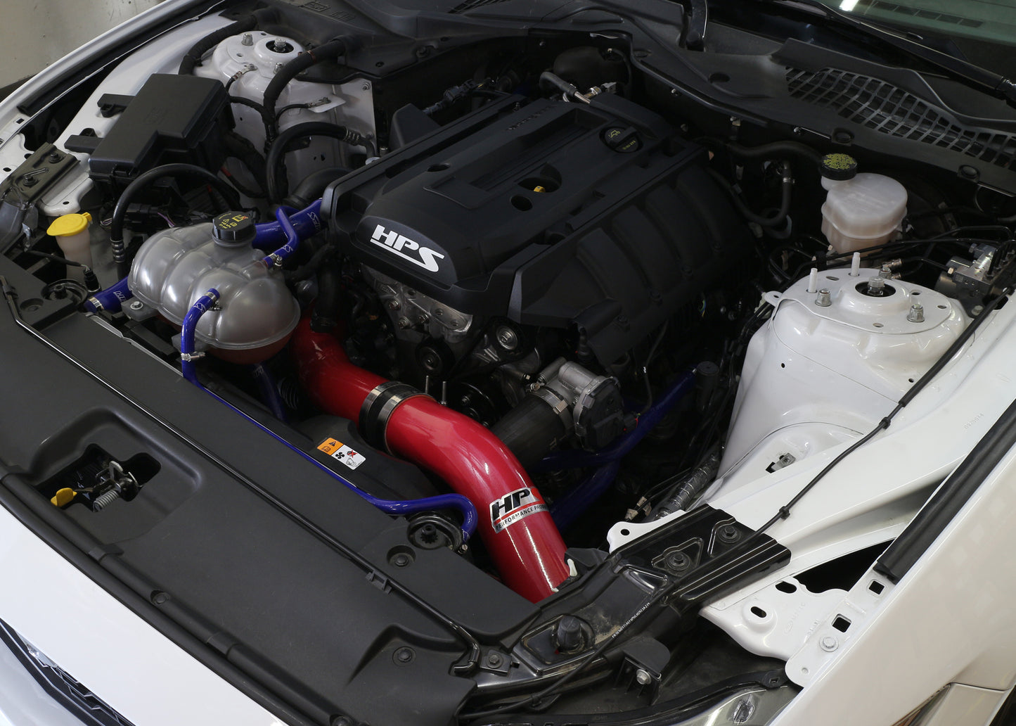 HPS Cold Air Intake Kit, Red, 2015-2020 Ford Mustang Ecoboost 2.3L Turbo, 837-575R