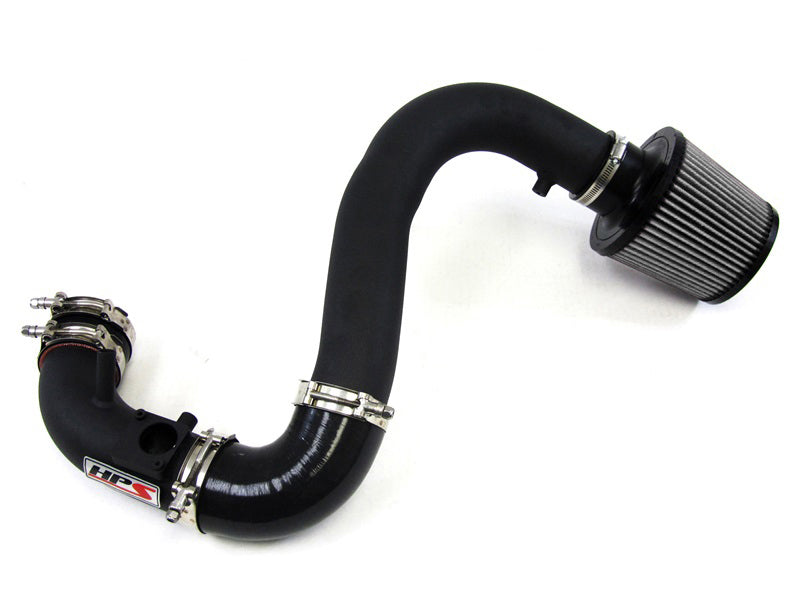 HPS Cold Air Intake Kit, Black, 2007-2013 Mazda Mazdaspeed 3 2.3L Turbo, Converts to Shortram, 837-601WB