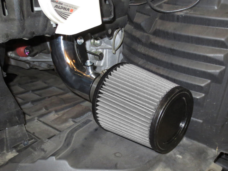 HPS Cold Air Intake Kit, Polished, 2007-2013 Mazda Mazdaspeed 3 2.3L Turbo, Converts to Shortram, 837-601P