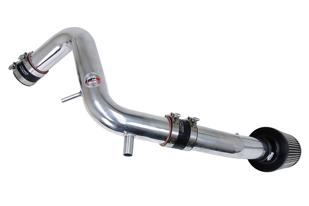 HPS Cold Air Intake Kit, Polished, 2013-2017 Hyundai Veloster 1.6L Turbo, Converts to Shortram, 837-605P