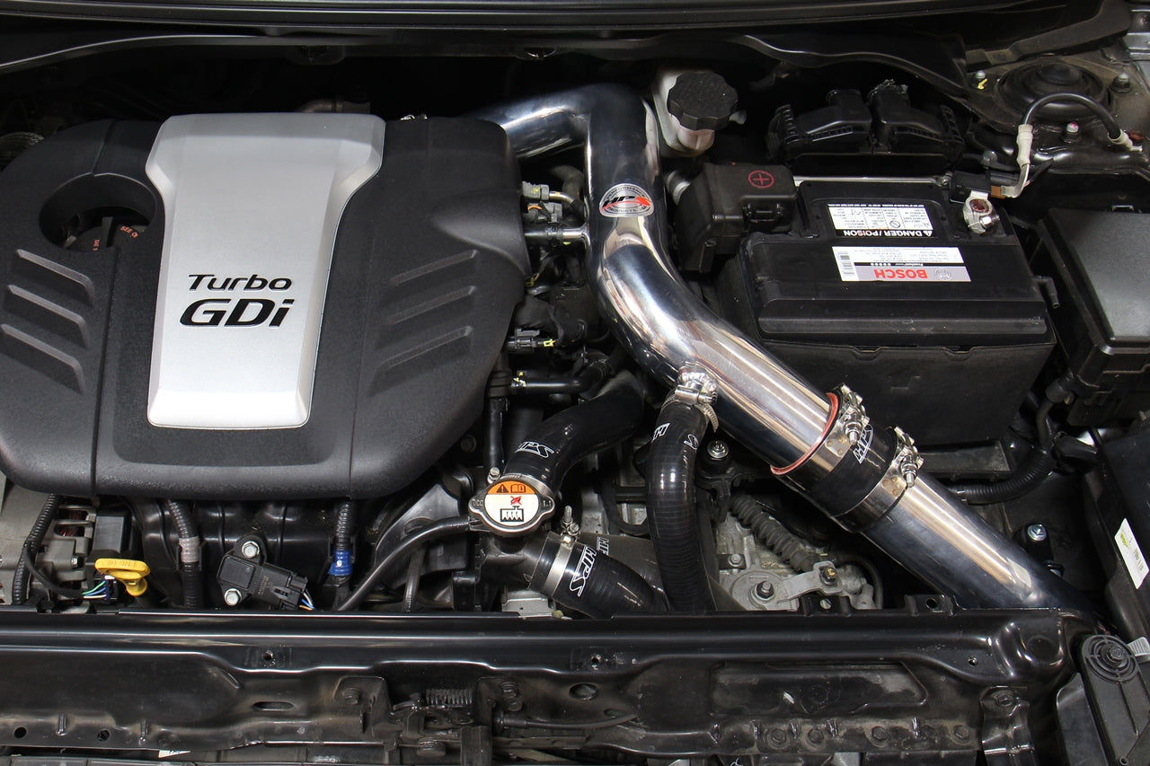 HPS Cold Air Intake Kit, Black, 2013-2017 Hyundai Veloster 1.6L Turbo, Converts to Shortram, 837-605WB