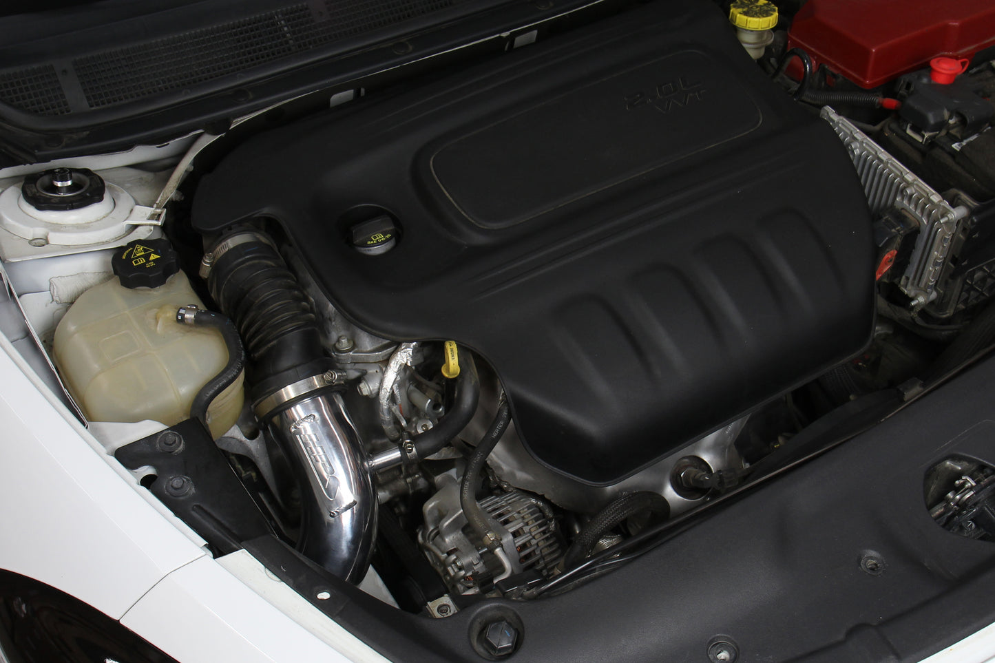 HPS Cold Air Intake Kit, Polished, 2013-2016 Dodge Dart 2.0L Non Turbo, 837-689P