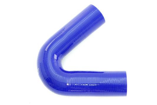 HPS 2-1/4" Silicone 135 Degree Elbow Coupler Hose, High Temp 4-ply Reinforced (57mm ID), Blue