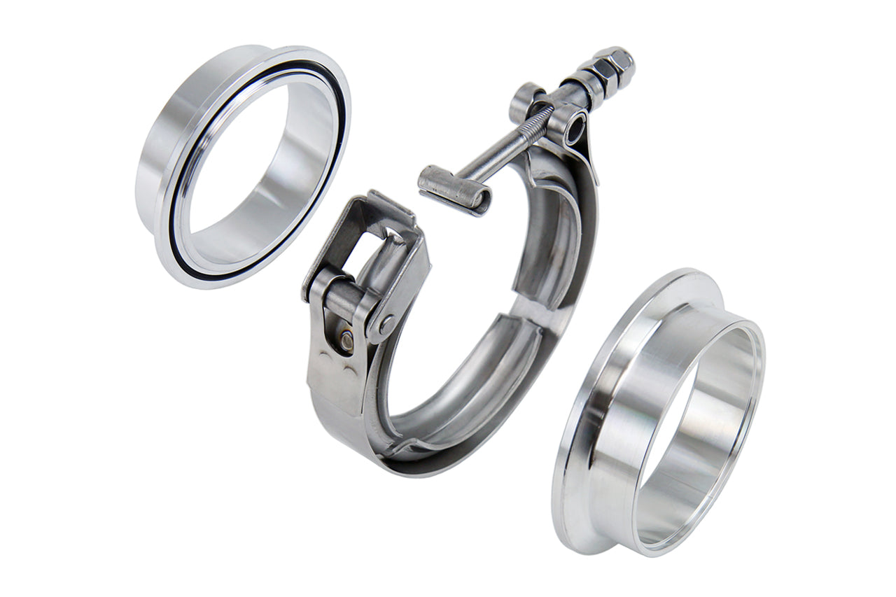 HPS Stainless Steel Quick Release 5" V-Band Clamp Kit with Aluminum Flange