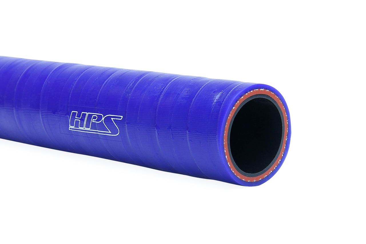 HPS 1" (25mm), 1 Feet Long, FKM Lined Oil Resistant Silicone Hose, High Temp Reinforced, Blue