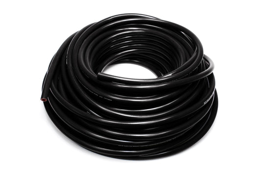 HPS 1/8" (3mm) High Temp Reinforced Silicone Heater Hose Tubing, 50 Feet, Black