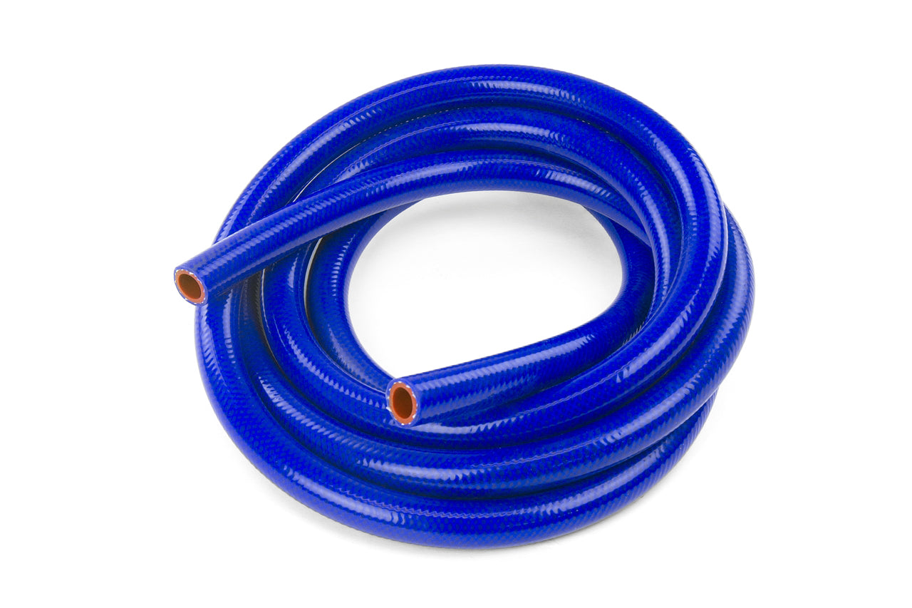 HPS 1/8" (3mm) High Temp Reinforced Silicone Heater Hose Tubing, 10 Feet, Blue