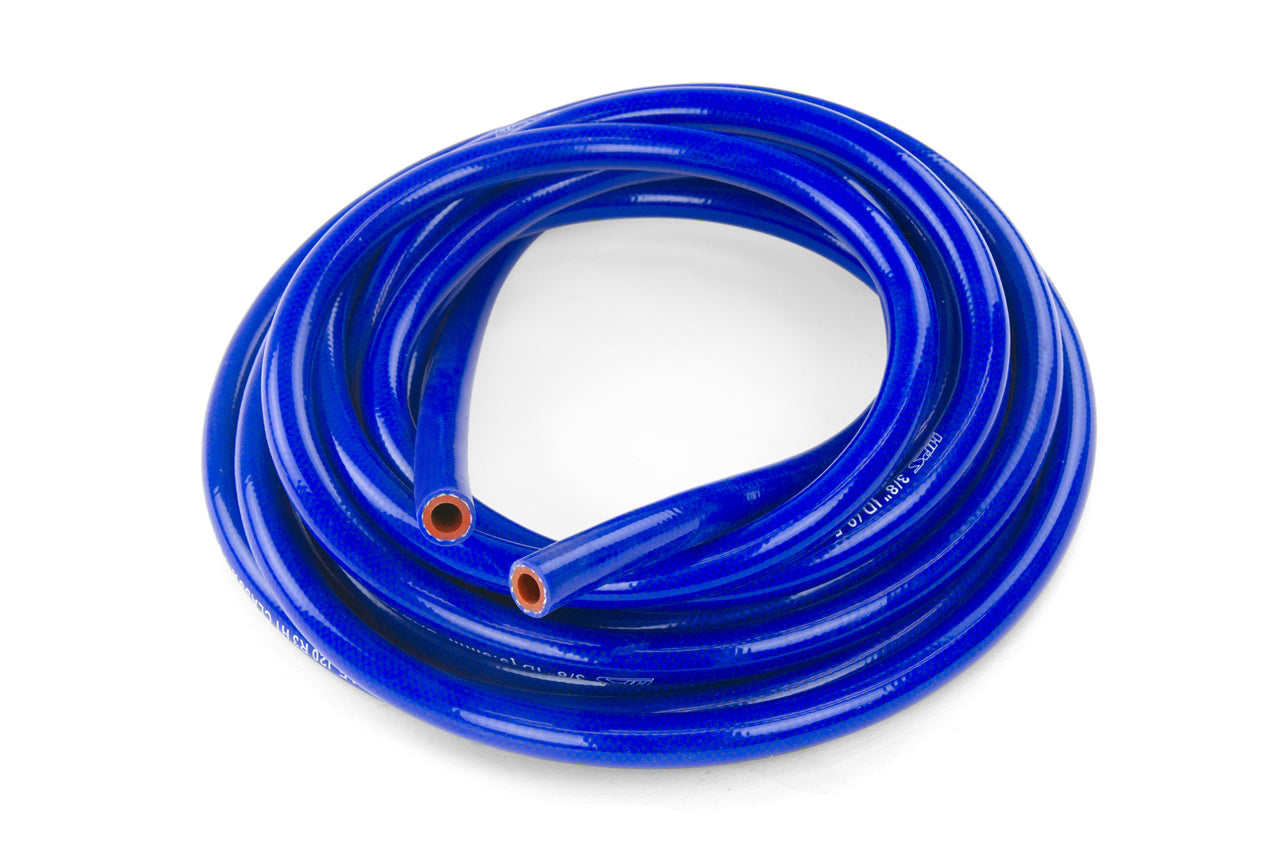HPS 1/8" (3mm) High Temp Reinforced Silicone Heater Hose Tubing, 25 Feet, Blue