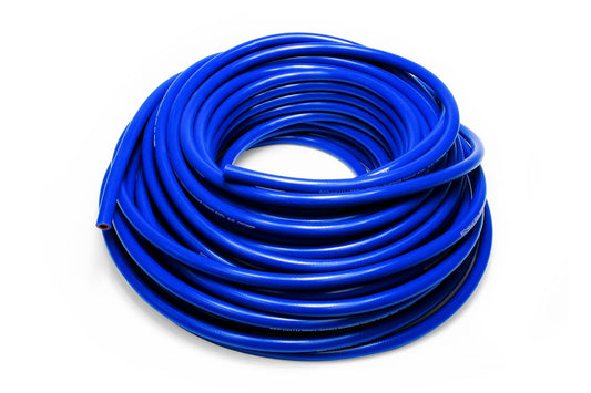HPS 1/8" (3mm) High Temp Reinforced Silicone Heater Hose Tubing, 50 Feet, Blue
