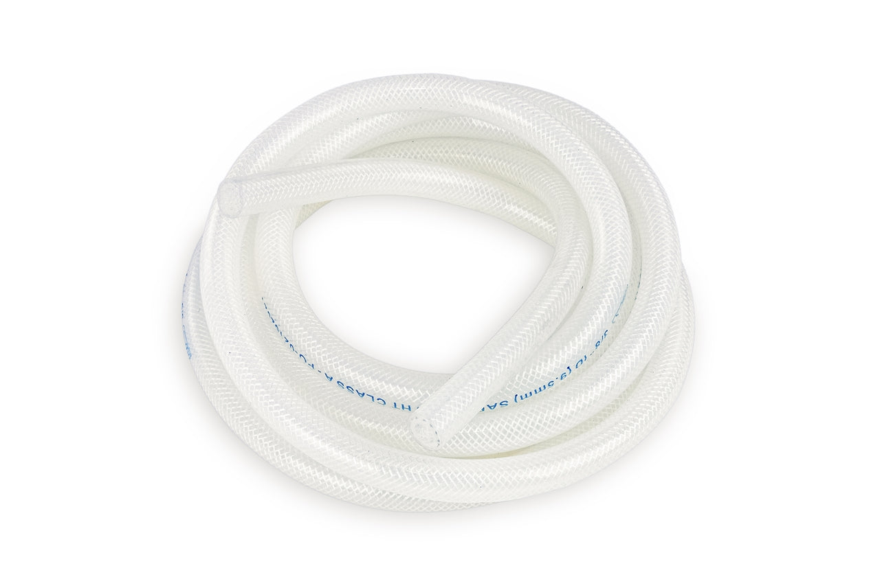 HPS 1/8" (3mm) High Temp Reinforced Silicone Heater Hose Tubing, 10 Feet, Clear