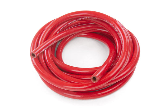 HPS 1/8" (3mm) High Temp Reinforced Silicone Heater Hose Tubing, 25 Feet, Red