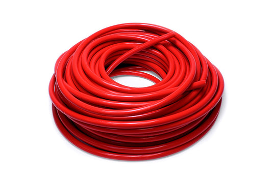 HPS 1/8" (3mm) High Temp Reinforced Silicone Heater Hose Tubing, 50 Feet, Red