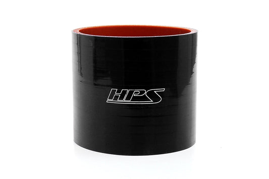 HPS 1-3/16" ID , 3" Long High Temp 4-ply Reinforced Silicone Straight Coupler Hose, Black