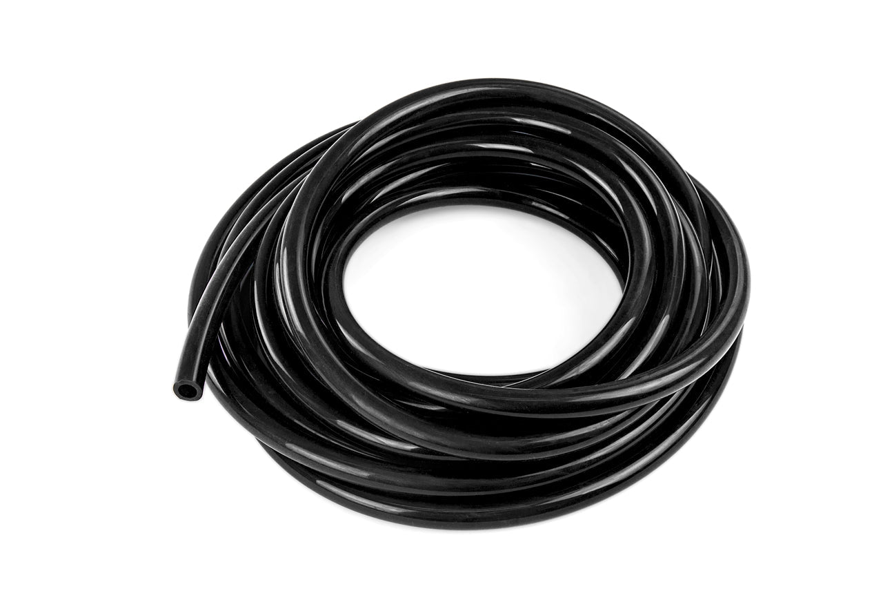 HPS 1/4" (6mm), Silicone Vacuum Hose Tubing, 25 feet roll, Black