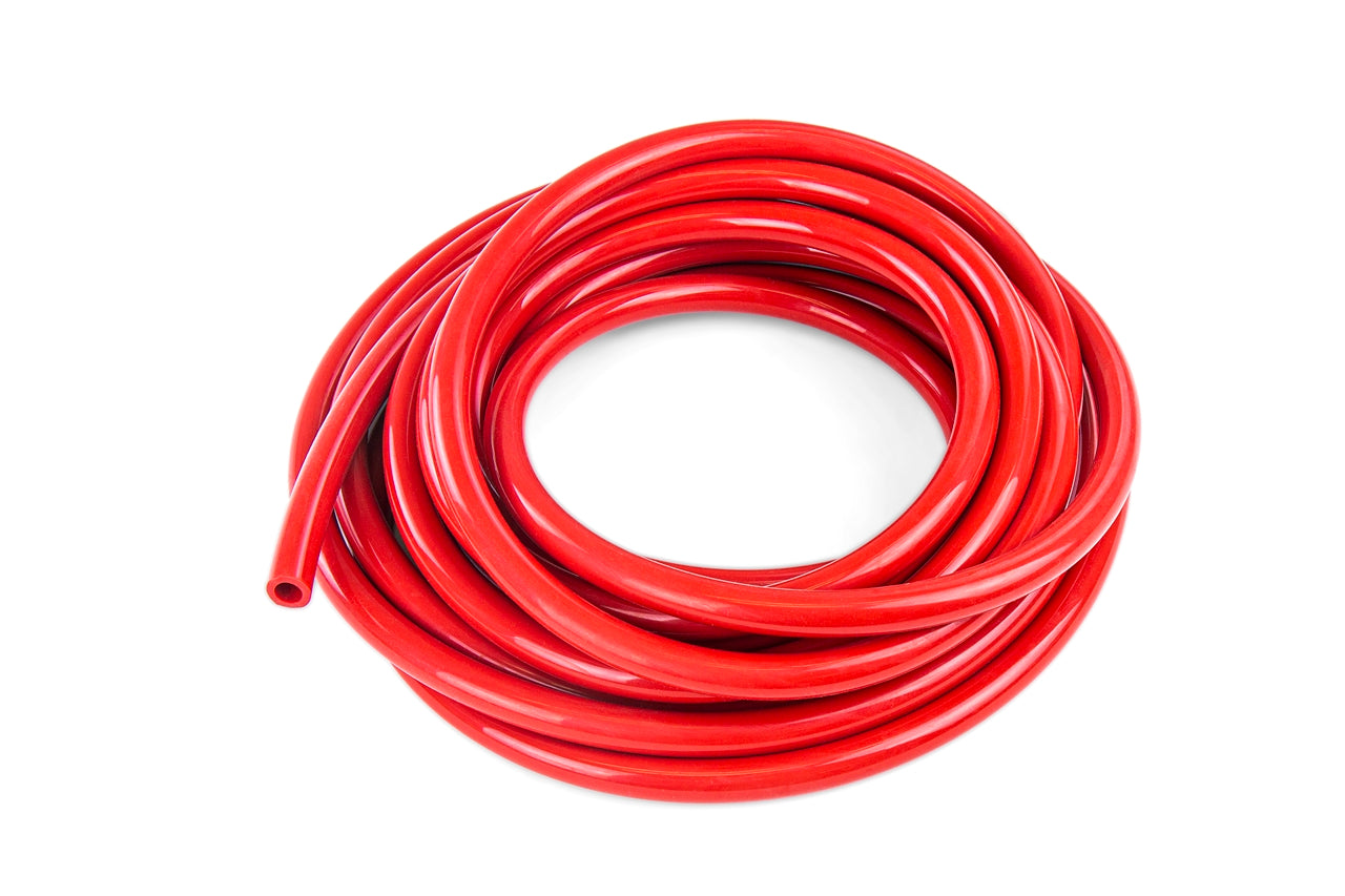 HPS 3.5mm, 1.5mm thin wall, Silicone Vacuum Hose Tubing, 25 feet roll, Red