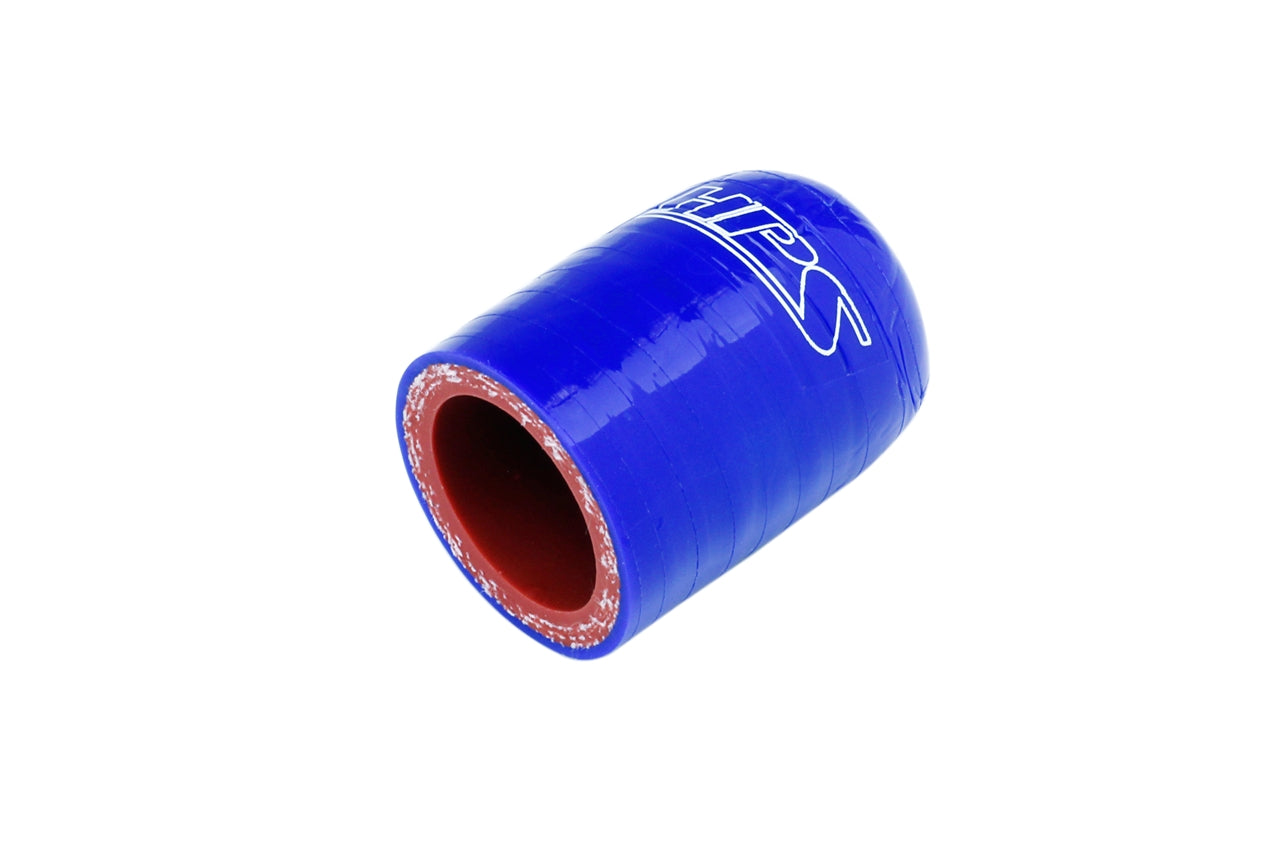 HPS 1-1/2" (38mm) Silicone Coolant Cap Bypass Heater, High Temp 3-ply Reinforced, Blue