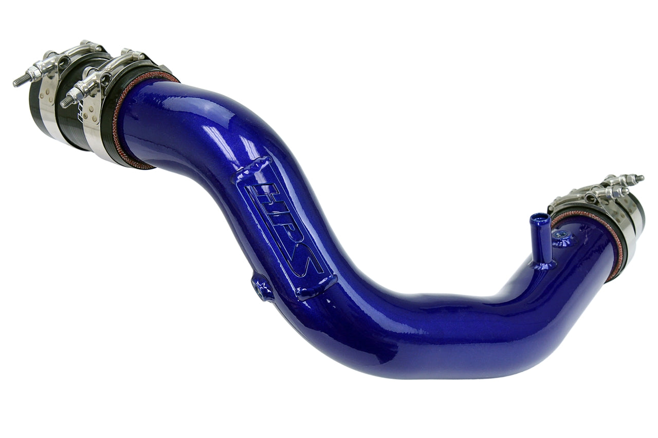 HPS Intercooler Charge Pipe Hot Side, Blue, 16-17 Lexus IS200t 2.0L Turbo, 17-122BL