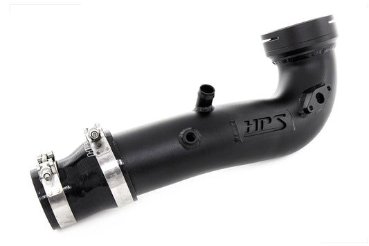 HPS Intercooler Charge Pipe Cold Side, Black, BMW 2011-2017 535i 3.0L Turbo N55, 17-127WB