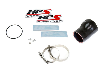 HPS Intercooler Charge Pipe Cold Side, Black, BMW 2010-2019 X6 3.0L Turbo N55, 17-127WB