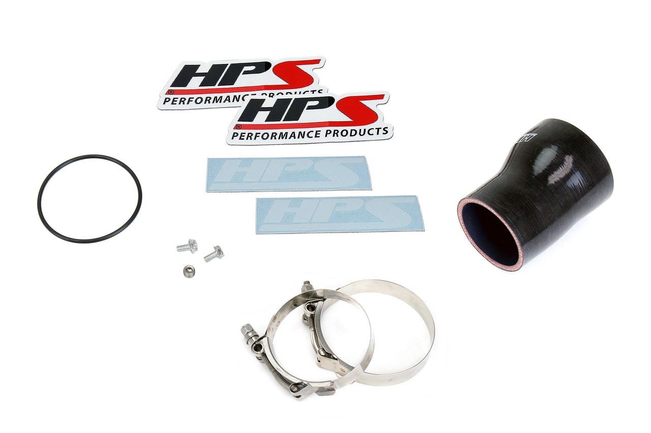 HPS Intercooler Charge Pipe Cold Side, Polished, BMW 2013-2015 ActiveHybrid 7 3.0L Turbo N55, 17-127P