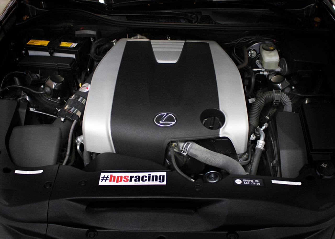 HPS Performance Air Intake Tube, Black, 2015-2023 Lexus RC350 3.5L V6 F-Sport, 27-198WB