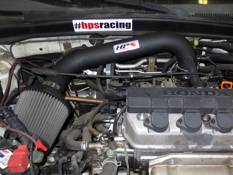 HPS Performance Air Intake Kit, Black, 2004-2005 Honda Civic Value Package 1.7L, 827-104WB