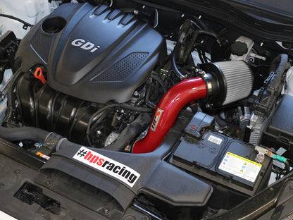 HPS Performance Air Intake Kit, Red, 2011-2014 Hyundai Sonata 2.4L, 827-267R