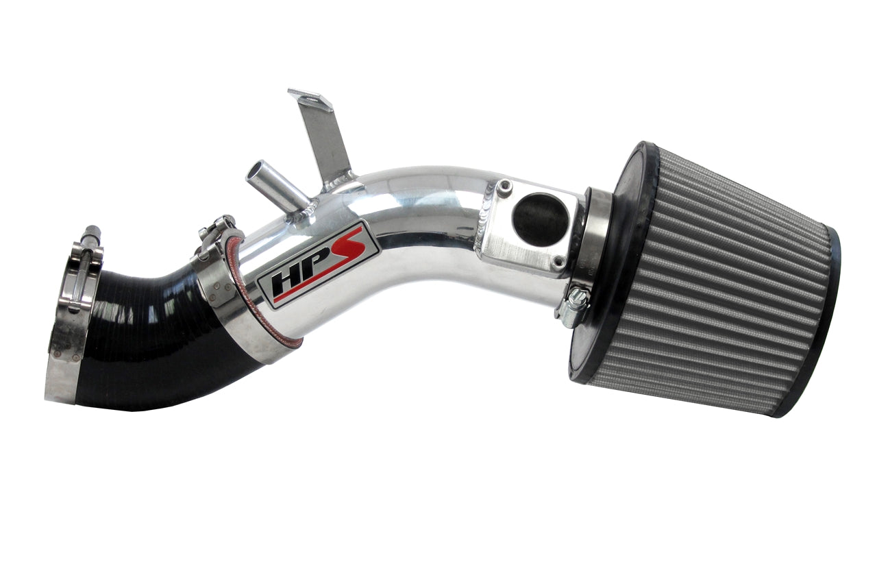 HPS Performance Air Intake Kit, Polished, 2005-2008 Pontiac Vibe 1.8L 1ZZ-FE, 827-500P