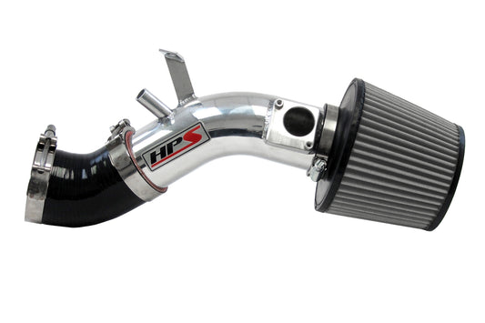 HPS Performance Air Intake Kit, Polished, 2005-2008 Toyota Matrix 1.8L 1ZZ-FE, 827-500P