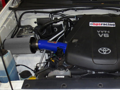 HPS Performance Air Intake Kit, Blue, 2005-2011 Toyota Tacoma 4.0L V6, 827-506BL