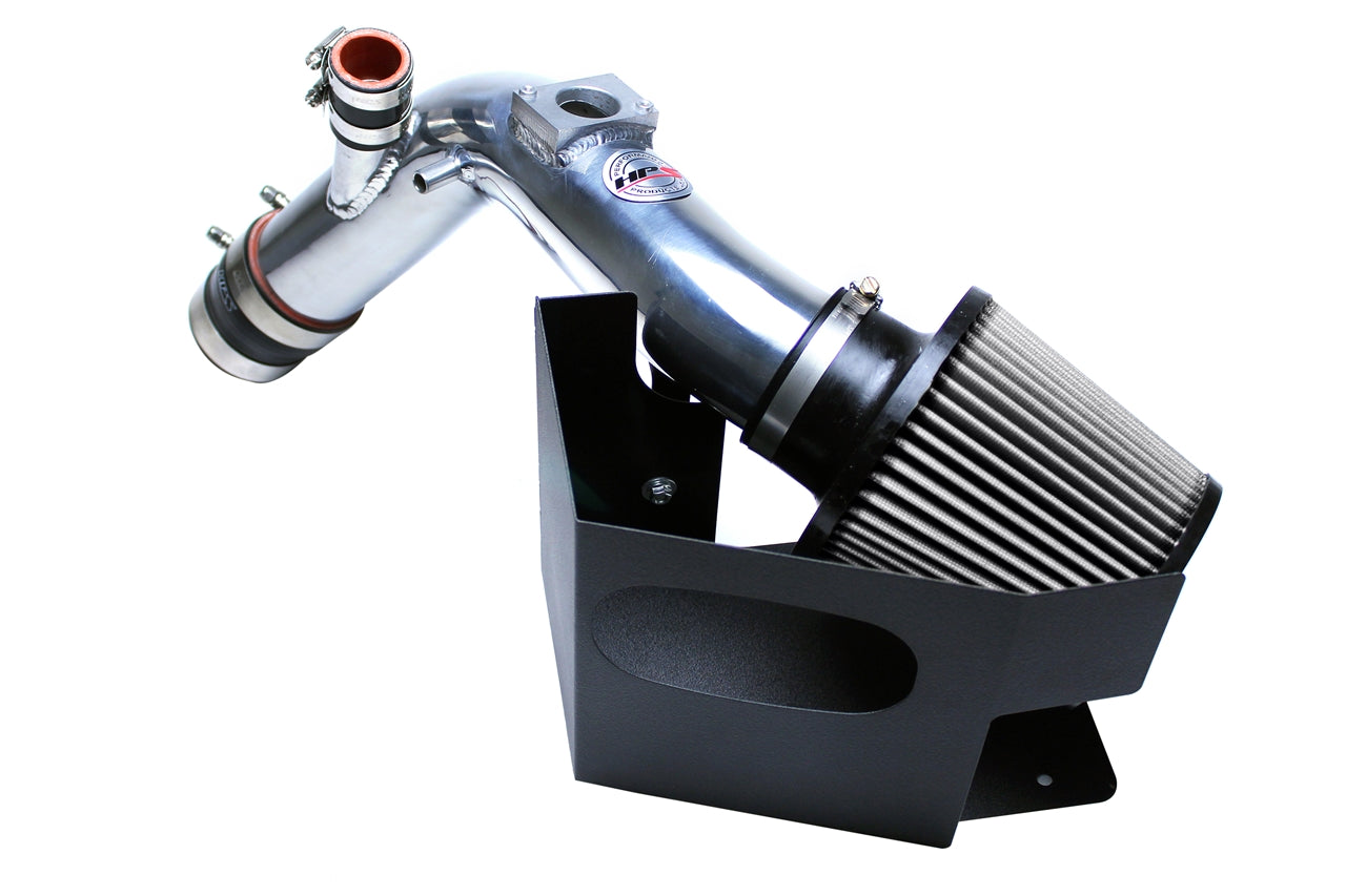 HPS Performance Air Intake Kit, Polished, 2008-2015 Mitsubishi Lancer Evolution X 2.0L, 827-535P