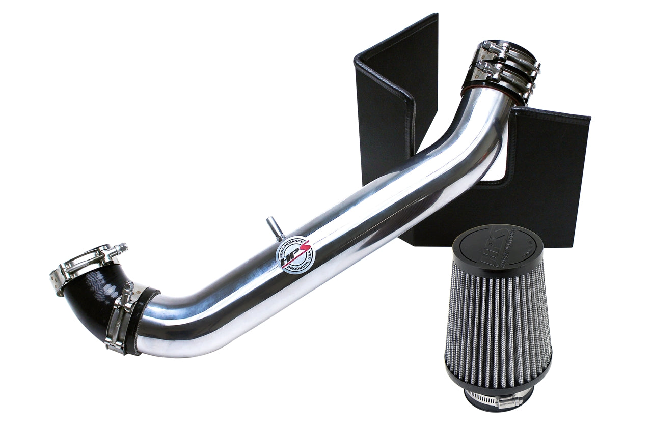 HPS Performance Air Intake Kit, Polished, 1999-2005 Mazda Miata 1.8L Non Turbo, 827-537P