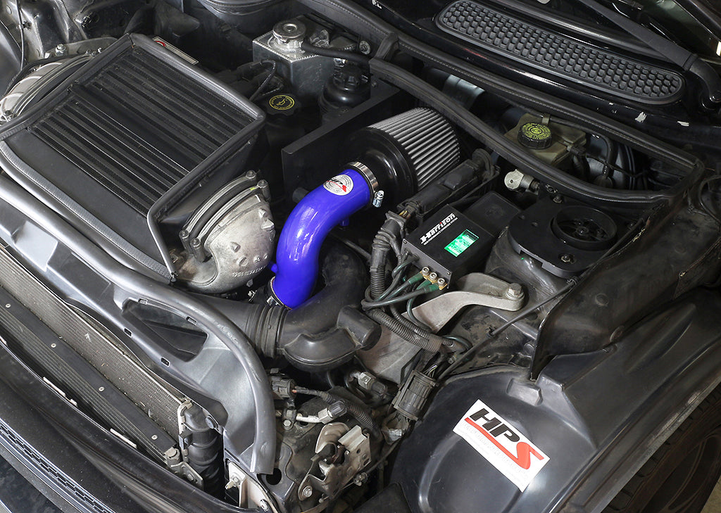 HPS Performance Air Intake Kit, Blue, 2002-2005 Mini Cooper S 1.6L Supercharged, 827-544BL