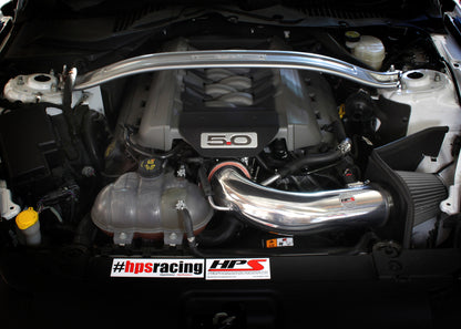 HPS Performance Air Intake Kit, Blue, 2015-2017 Ford Mustang GT V8 5.0L, 827-556BL