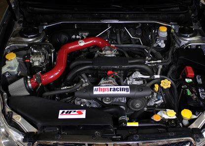 HPS Performance Air Intake Kit, Red, 2010-2012 Subaru Legacy 2.5L Non Turbo, 827-557R