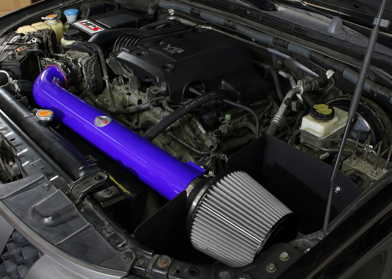 HPS Performance Air Intake Kit, Blue, 2005-2012 Nissan Pathfinder 4.0L V6, 827-567BL