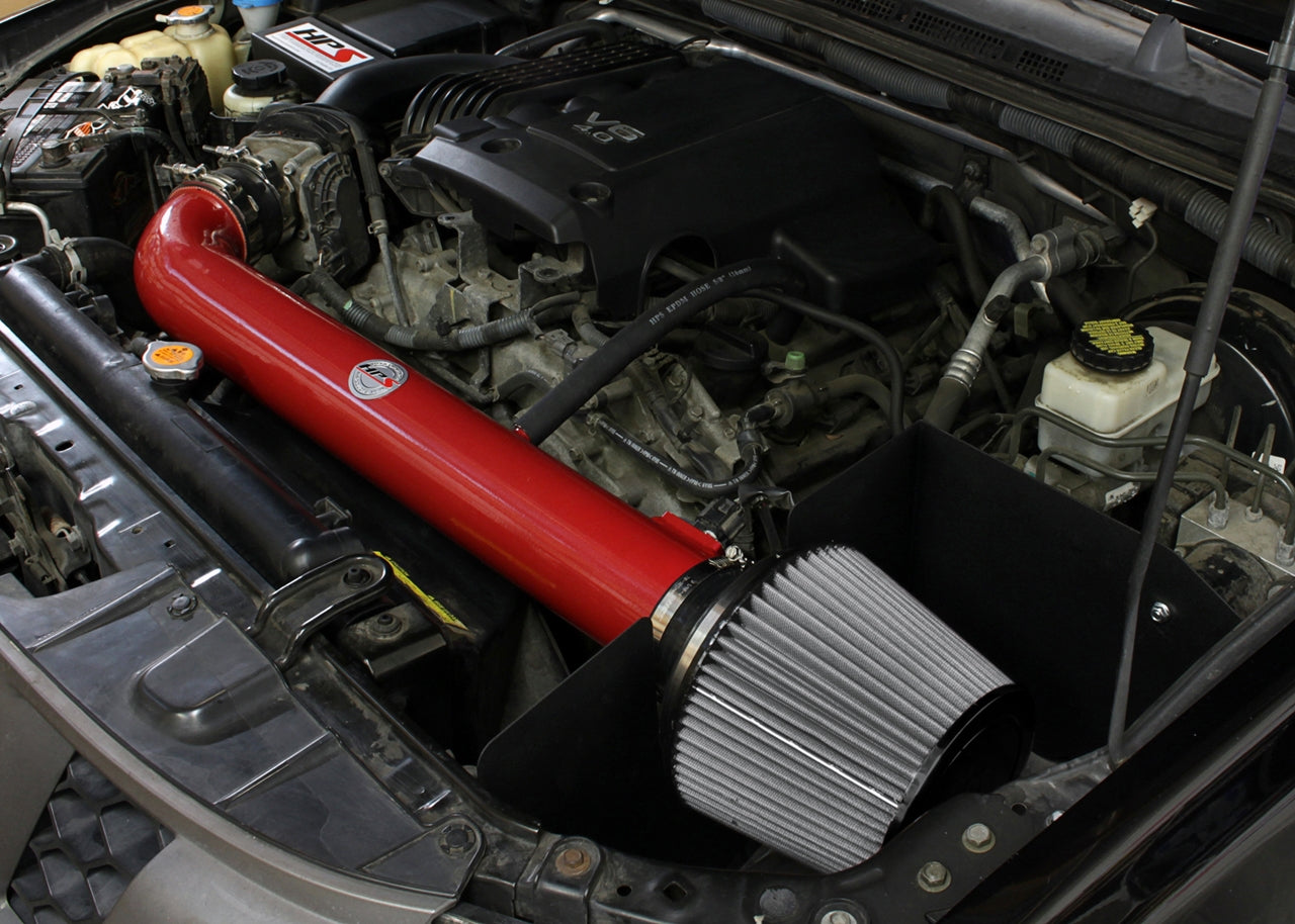 HPS Performance Air Intake Kit, Red, 2005-2015 Nissan Frontier 4.0L V6, 827-567R