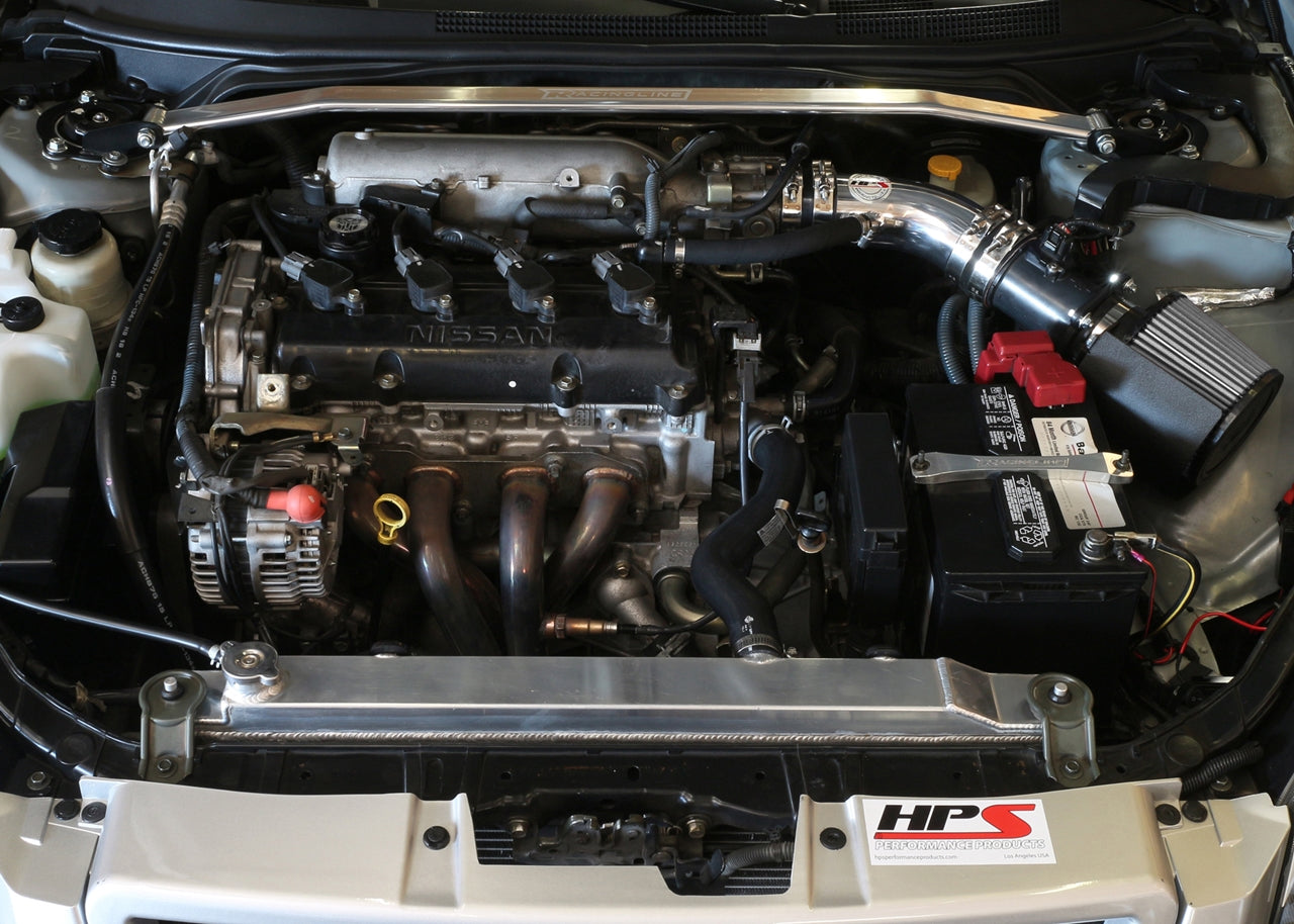 HPS Performance Air Intake Kit, Polished, 2002-2006 Nissan Altima 2.5L 4Cyl, 827-570P