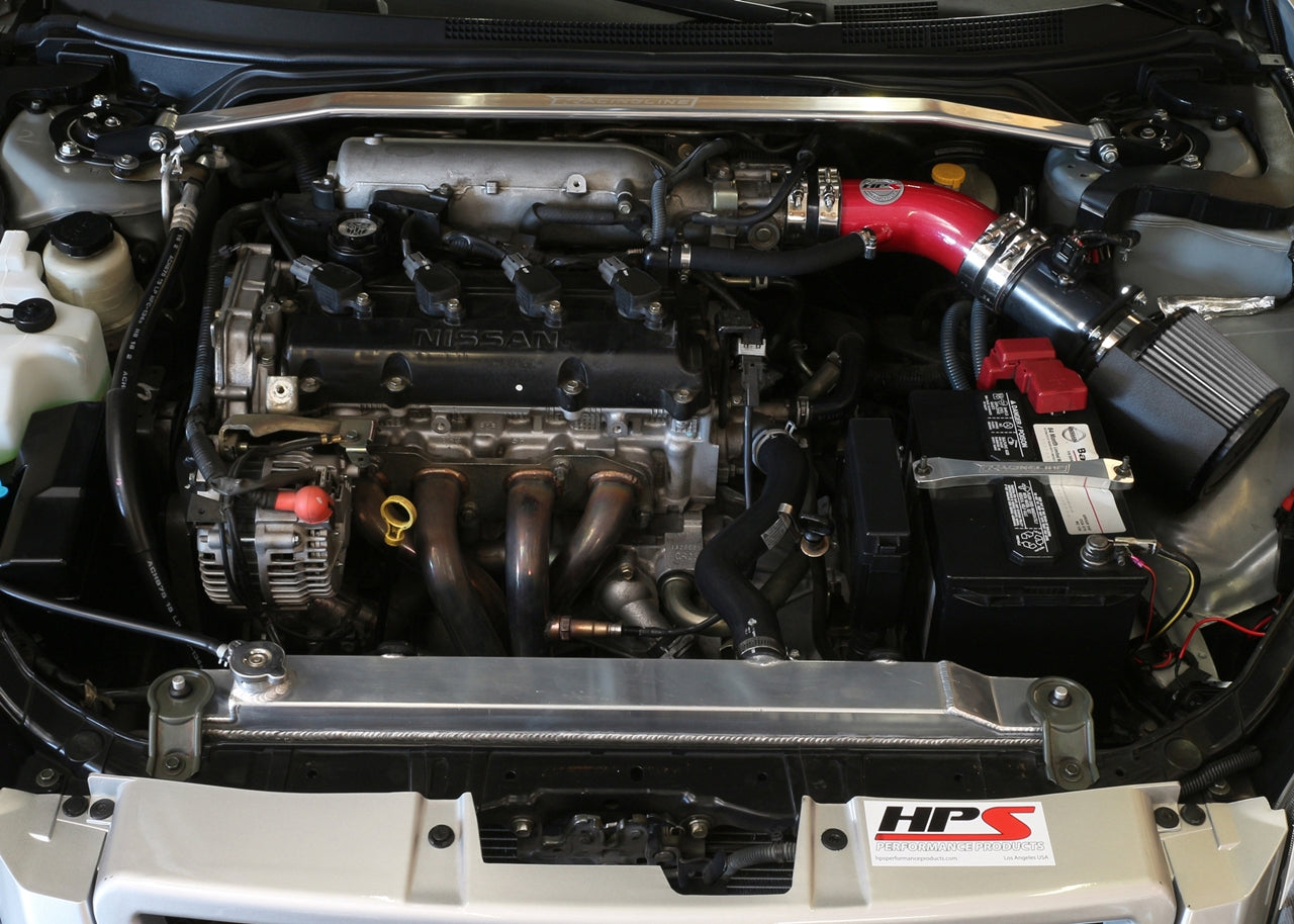 HPS Performance Air Intake Kit, Red, 2002-2006 Nissan Altima 2.5L 4Cyl, 827-570R