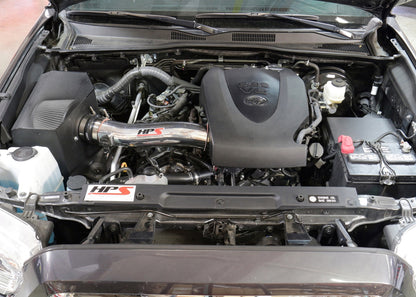 HPS Performance Air Intake Kit, Polished, 2016-2022 Toyota Tacoma 3.5L V6, 827-595P