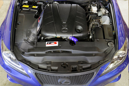 HPS Performance Air Intake Kit, Black, 2006-2013 Lexus IS250 2.5L V6, 827-597WB