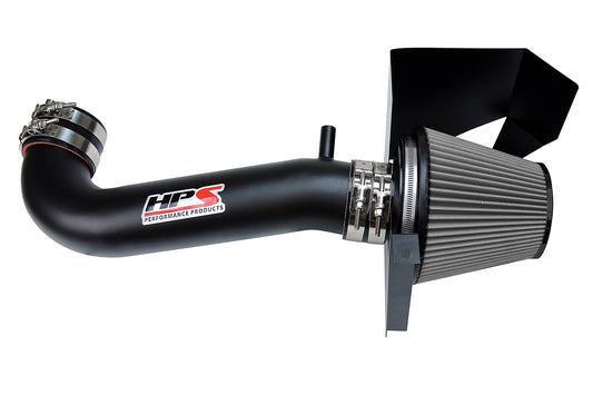 HPS Performance Air Intake Kit, Black, 2011-2017 Dodge Challenger 5.7L V8 except Shaker Hood, 827-600WB