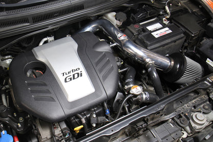HPS Performance Air Intake Kit, Polished, 2013-2017 Hyundai Veloster 1.6L Turbo, 827-605P