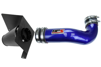 HPS Performance Air Intake Kit, Blue, 2007-2008 Chevy Silverado 1500 4.8L 5.3L 6.0L V8 (Except Classic Models), 827-622BL