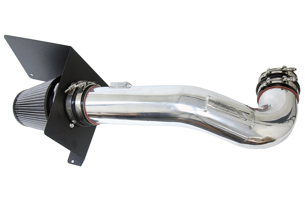 HPS Performance Air Intake Kit, Polished, 2009-2013 Chevy Silverado 4.8L 5.3L 6.0L 6.2L V8, 827-667P