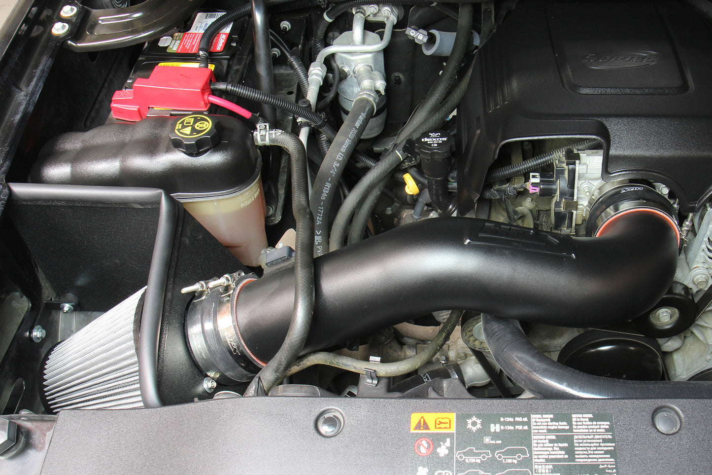 HPS Performance Air Intake Kit, Polished, GMC 2009-2013 Sierra 1500 4.8L 5.3L 6.0L 6.2L V8 (Excludes Hybrid), 827-667P